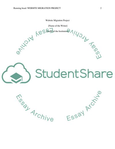 Website Migration Project