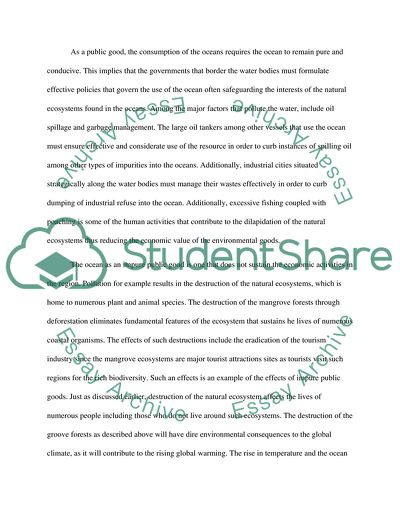 Economic of Ocean Resources