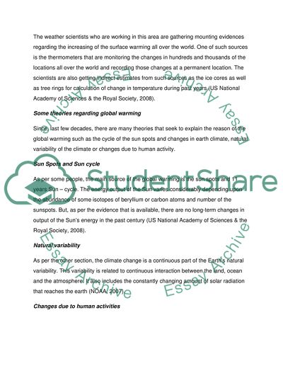Climate Change Issues in Environmental Studies