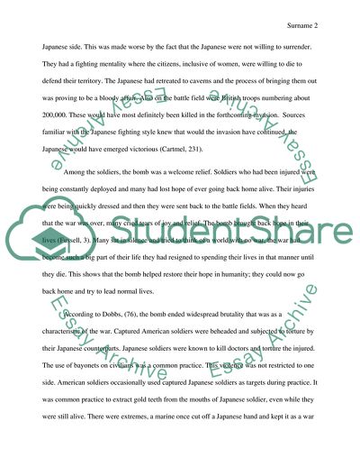 Creation of the Atomic Bomb