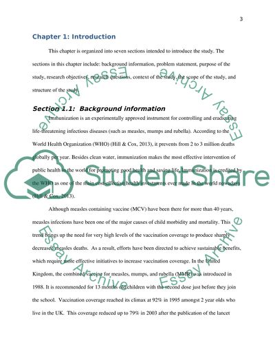 Factors that Influence Measles Immunization in the UK