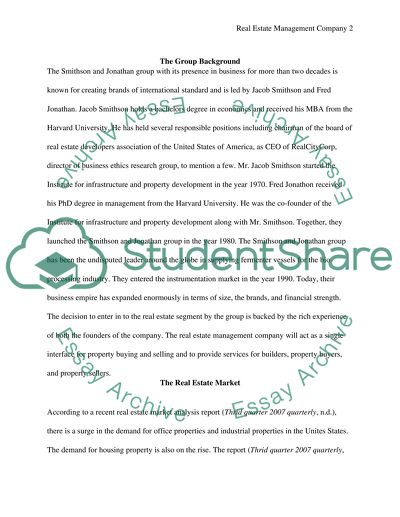 Real Estate Management Tech Project.(Information Systems)