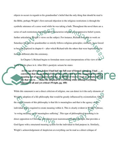 Richard Wrights view about religion (according to the book, Black Boy)