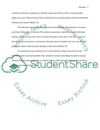 Sharing Ideas through Internet