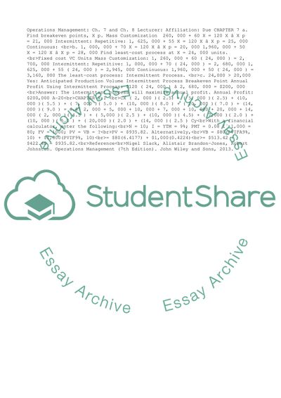 Operations Management