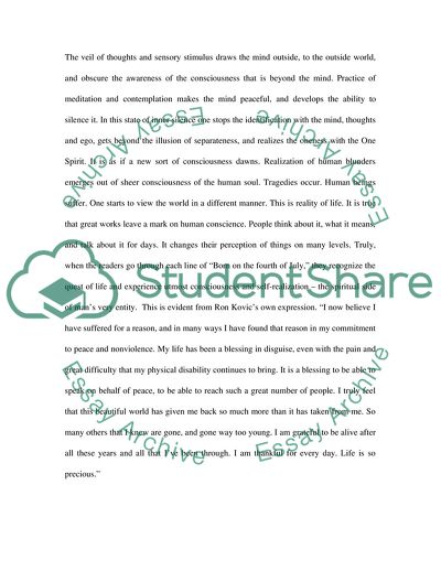 A Spiritual Quest of Life: Self Realization and Human Consciousness