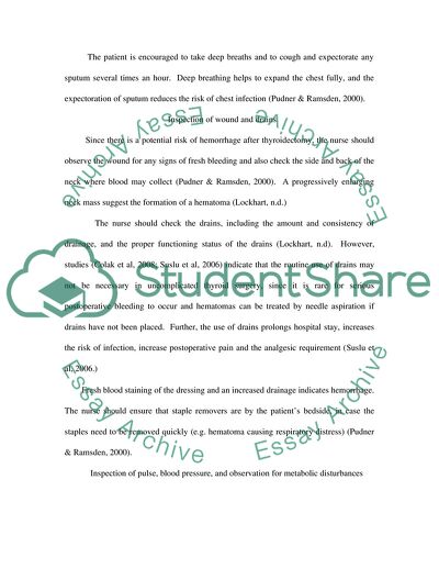 Observation and Positioning of Patients Complications