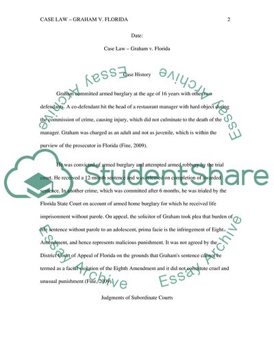 Case Law: Graham v. Florida