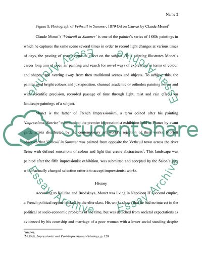 Claude Monets Painting Vetheuil in Summer