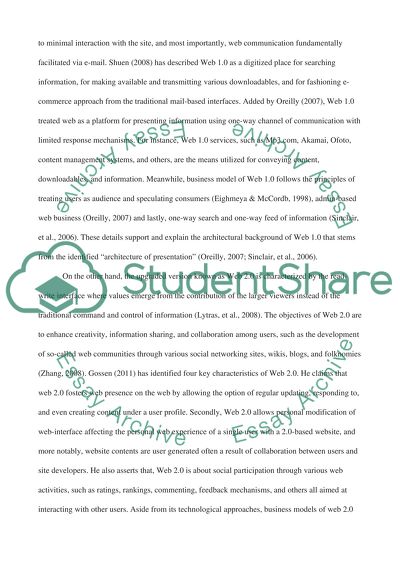 Globalization, Communication And Postmodernity Describing The Shift From Web 1.0 To Web 2.0