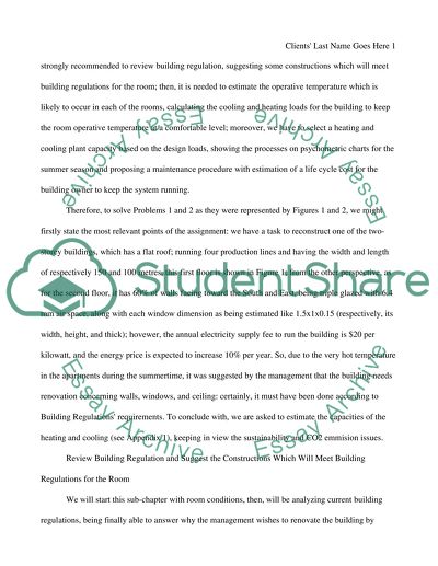 Building Services, and Sustainable Engineering: Plant Maintenance