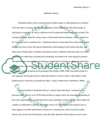 Attribution Theory, Attribution Process, and Attribution Biases