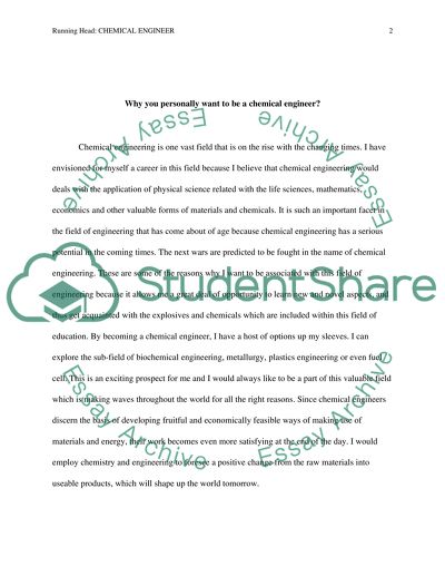 Chemical engineering college essay image