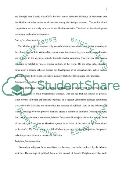 Islamic Politics and Culture