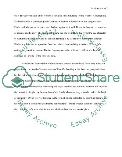 Power of Women in Molieres Tartuffe