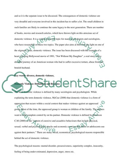 Domestic Violence Is Not the Problem of Any Specific Culture