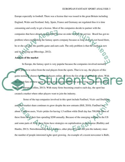 European fantasy sport analysis