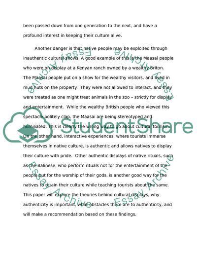 Dissertation proposal tourism
