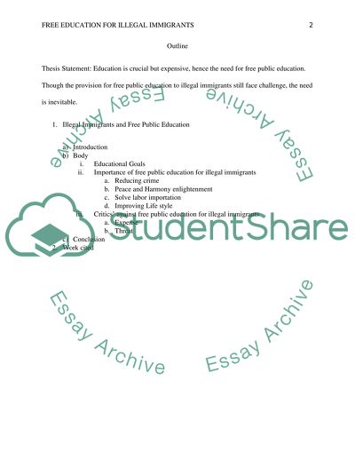 Should the government provide free public education to children of illegal immigrants