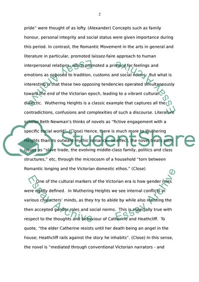 The Conflict between Romantic and Victorian Values in Wuthering Height