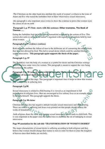 Images of Women in Early Buddhism and Christian Gnosticism