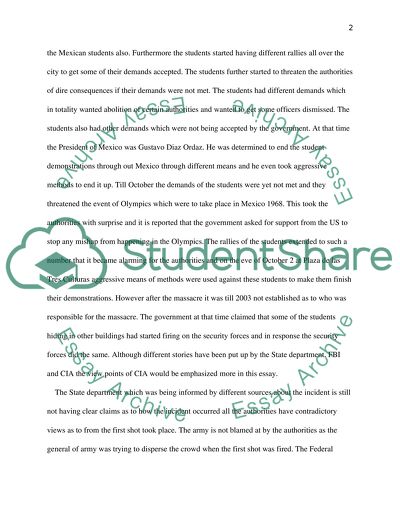 Tlatelolco Massacre Issues