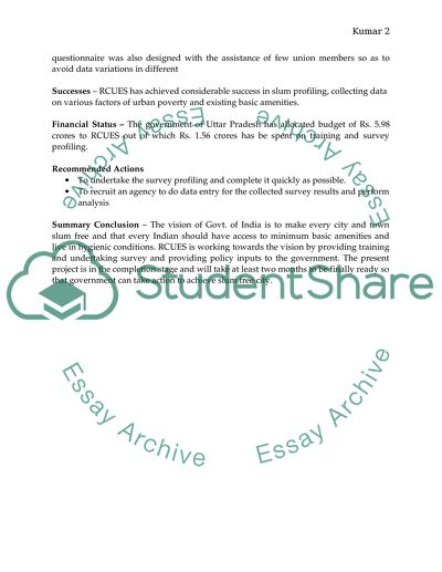 Slum Free City Planning