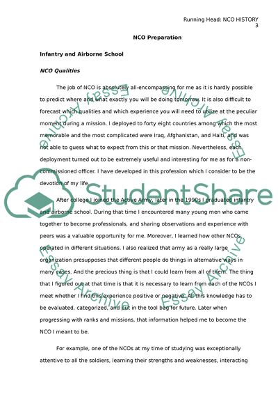 NCO Experience Review