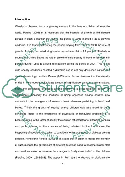 Child Health Care Practices: Childhood Obesity