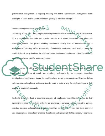 Issues in Employee Performance