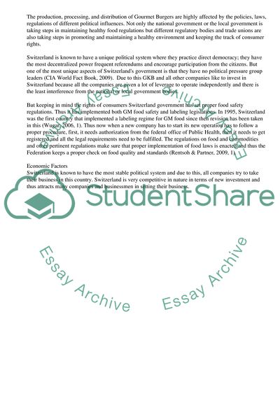 PEST And SWOT Analysis for Gourmet Burger Kitchen