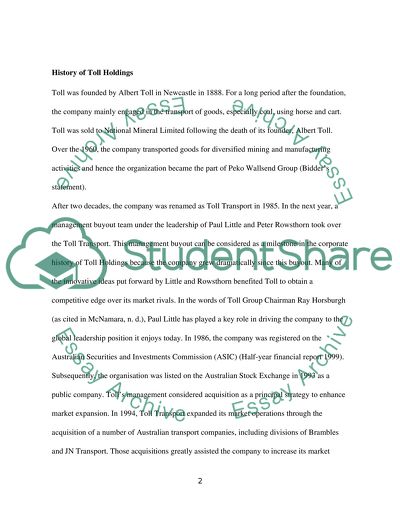 Toll Holdings Limited
