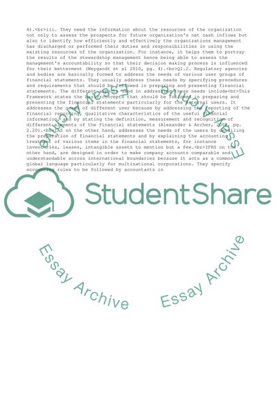 Conceptual Frameworks of Accounting