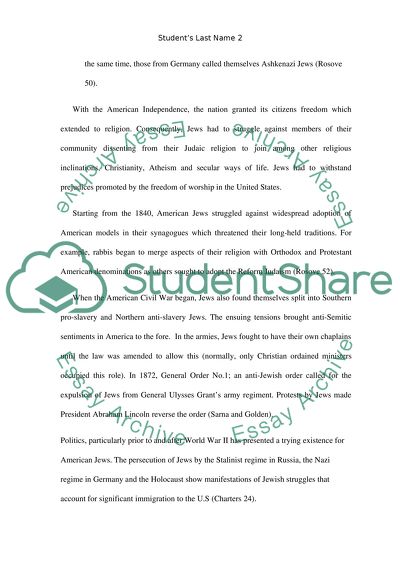 AMRICAN Jewish Striggle