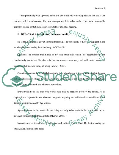 The Bad Seed Movie Critique