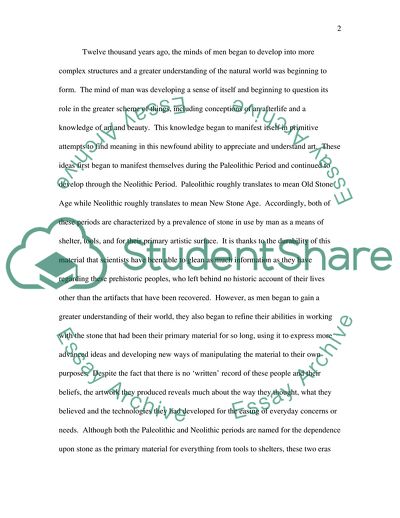 Paleolithic and Neolithic Art Forms