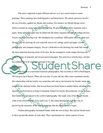 Different Artists and their Works