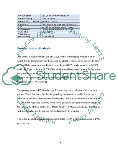 Financial Performance of Abu Dhabi Commercial Bank in UAE