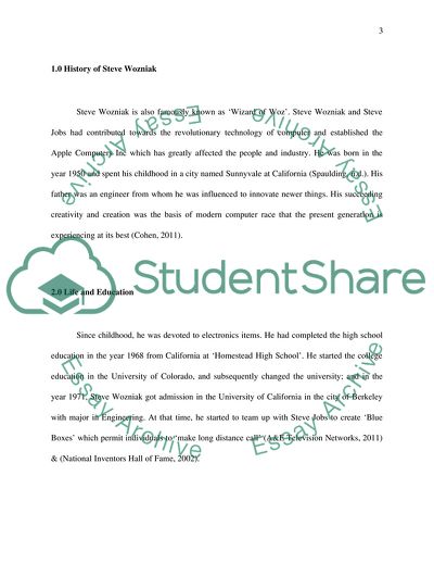 Life and Deeds of Steve Wozniak