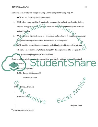 technology paper assignment