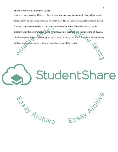 Measurement Class-Assessment Project