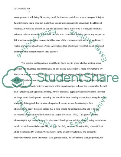 Should minors who commit violent crimes be tried as adults