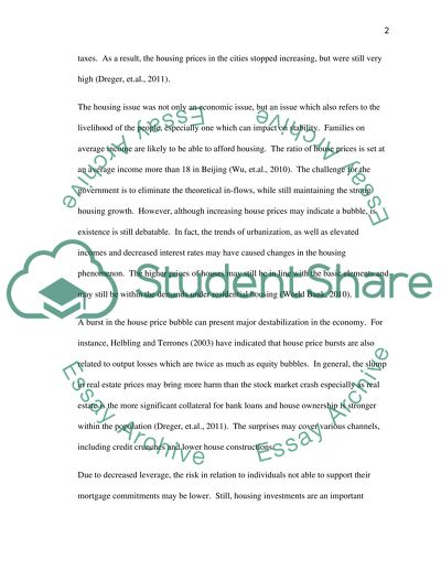 China Housing Bubble