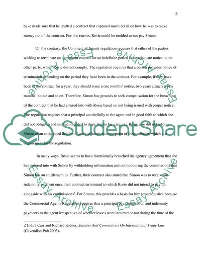 Commercial Law, the Commercial Agents Regulations 1993