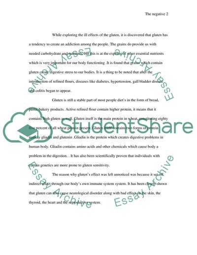 The Negative Effects of Gluten in Food