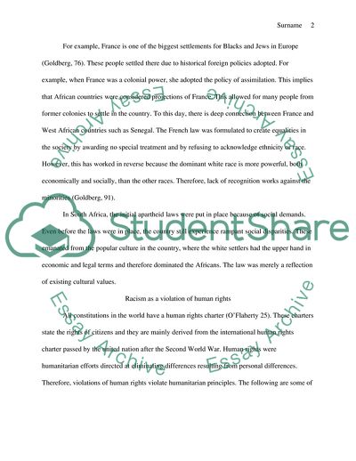 The Implications of Racism