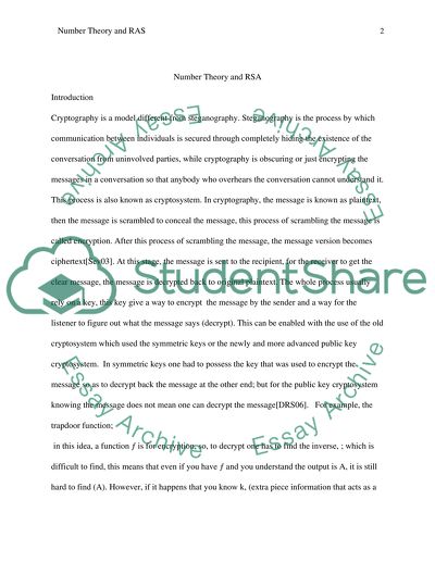 Number theory and RSA