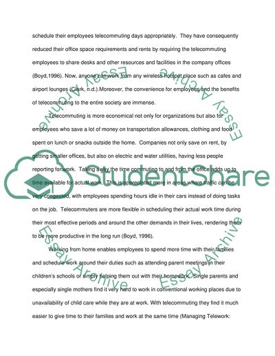 Does Employee Telecommuting Helps to Conserve Energy and Protects the Environment for Companies