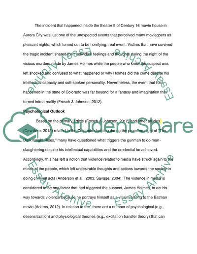 Psychology of Violence