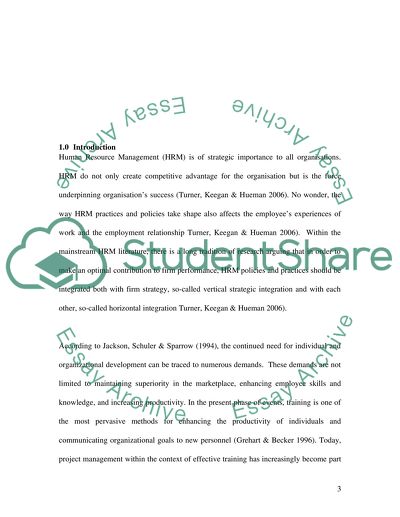 Human Resource Training